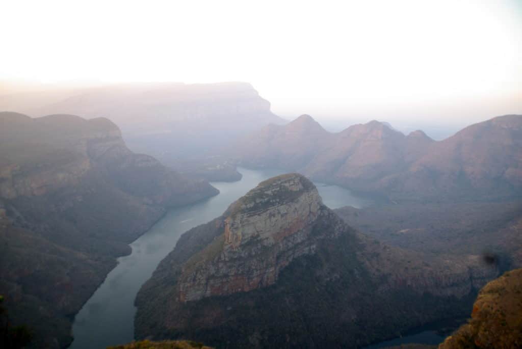 The Three Rondavels is one of the best sites of the Blyde River Canyon in South Africa