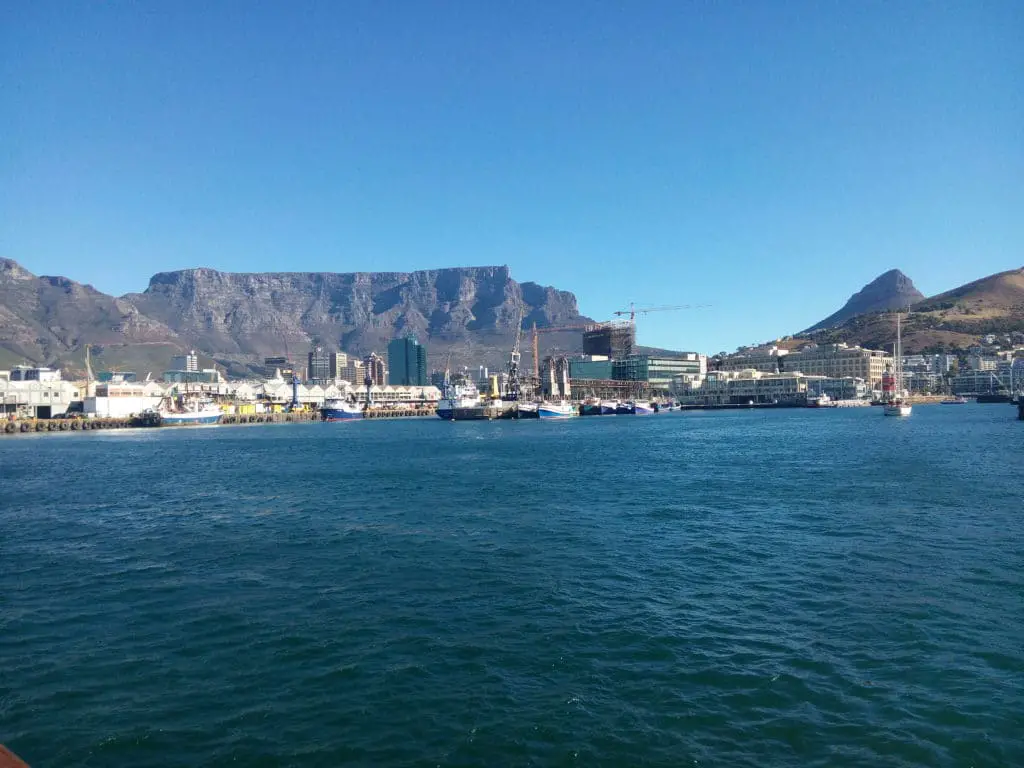 The best route to visit South Africa on a road trip: view of Cape Town