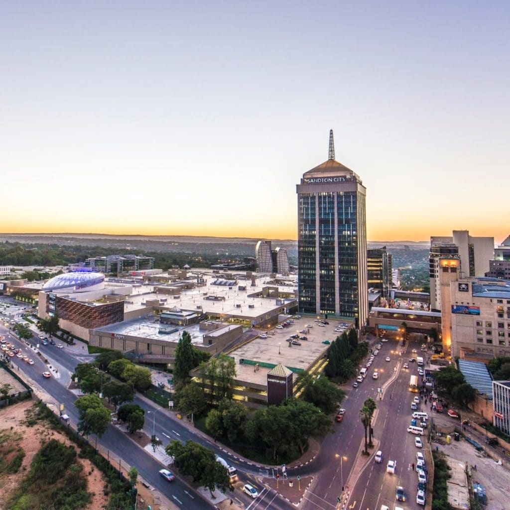Sandton is one of the trendy districts of Johannesburg in South Africa