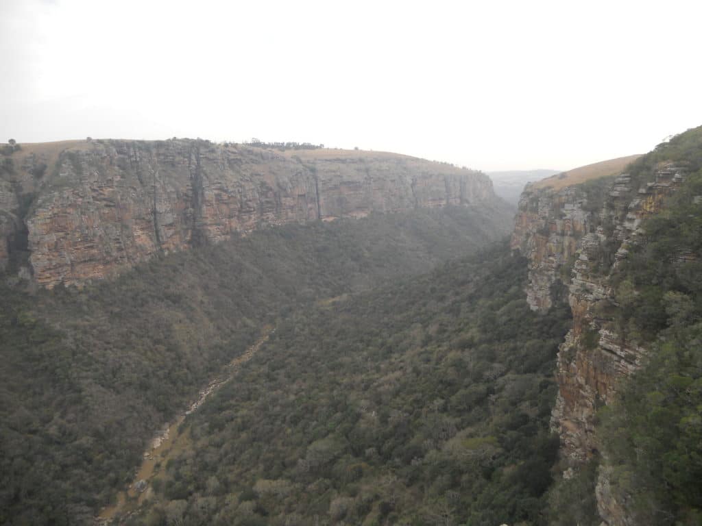 Vandra till Leopard Rock i Oribi Gorges i Sydafrika